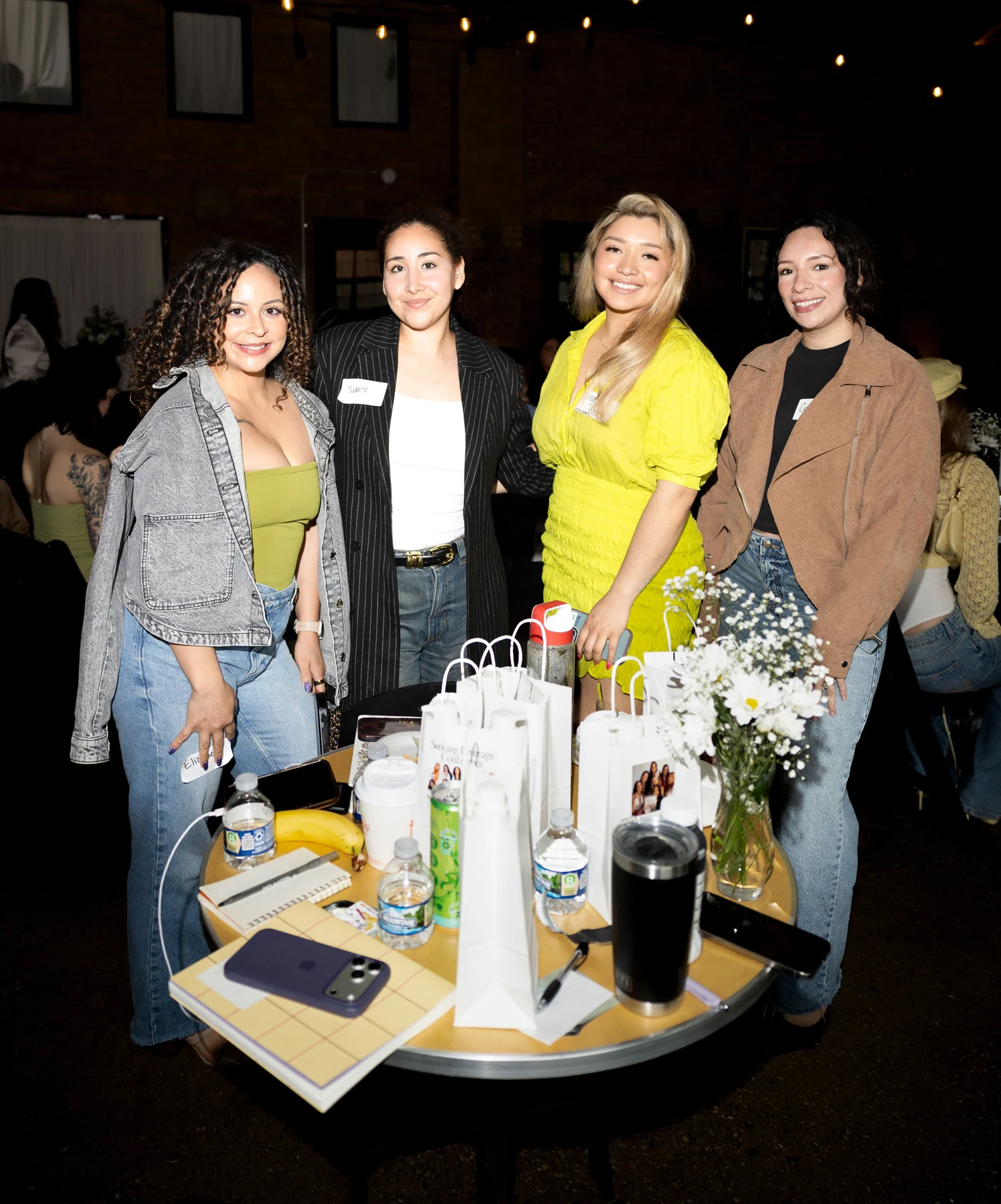 Community members together around a conference table